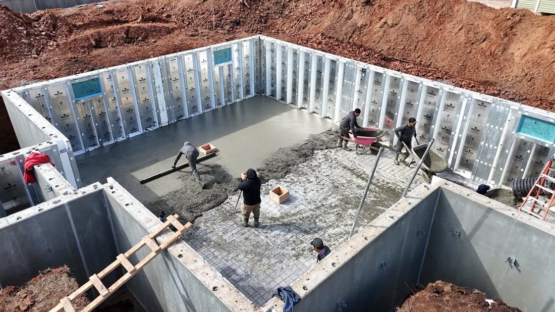 Excavation and foundation work
